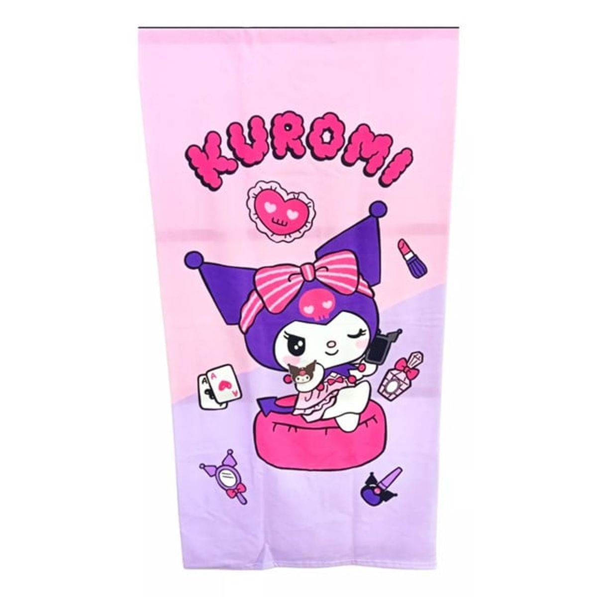 GENERICO - TOALLA KUWAII DE KUROMI MICROFIBRA M4 140x70