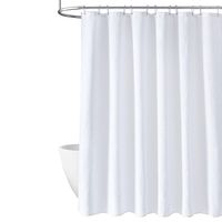 Cortina Baño Ducha Impermeable Con Iman y Forro - Blanco