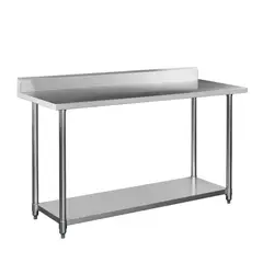TODODESCUENTO - Mesón Mural De Acero Inox 140cm BOZZO