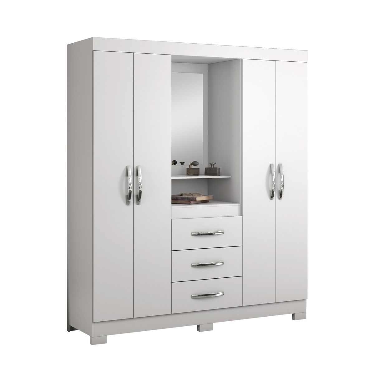 HOME MOBILI - Closet Jena BlancoRosado 4P 3C