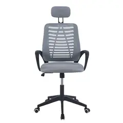 MIDTOWN - Silla De Oficina Mesh Con Cabezal Gris