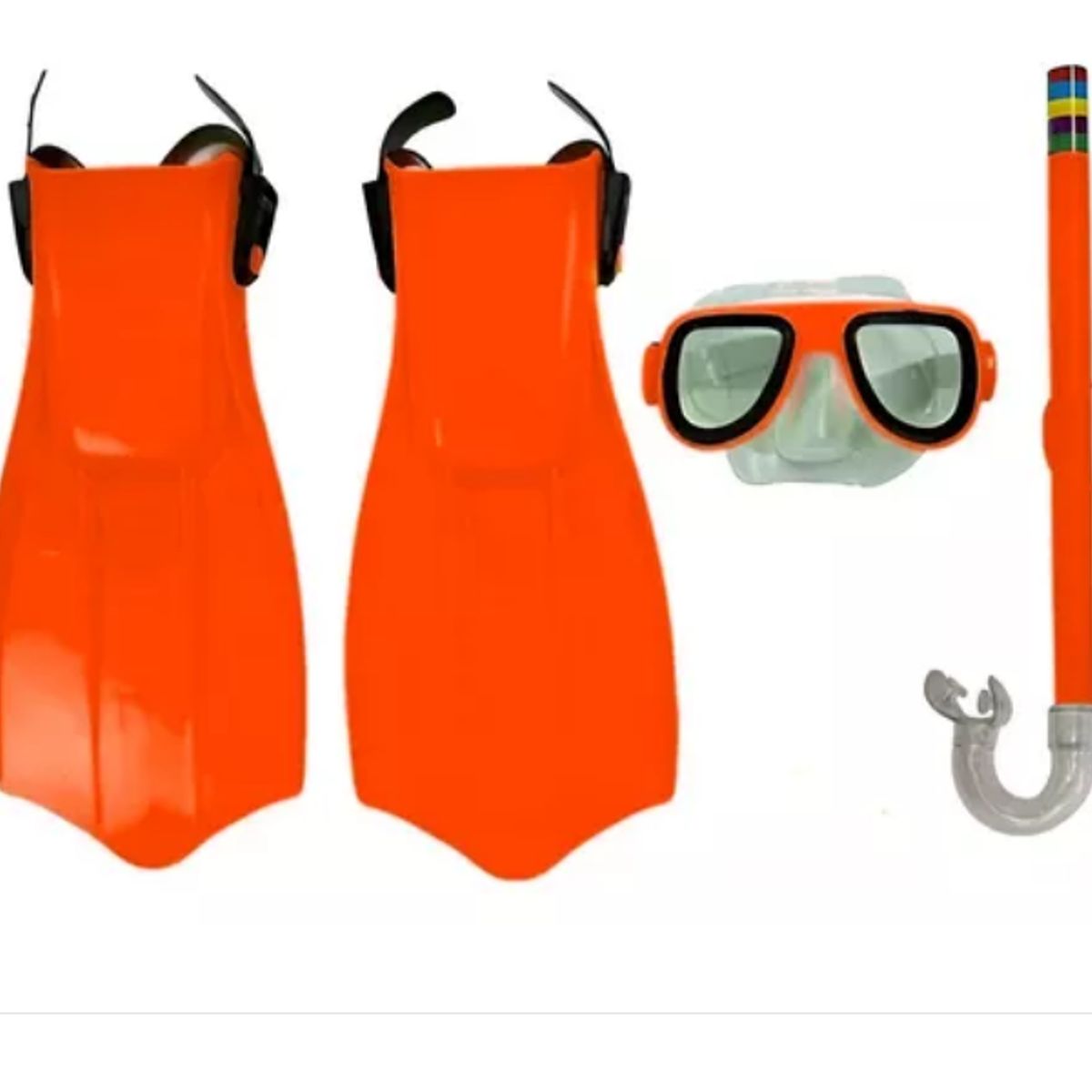 GENERICO - Set De Buceo Snorkel Aletas Mascara Piscina Playa Ajustable