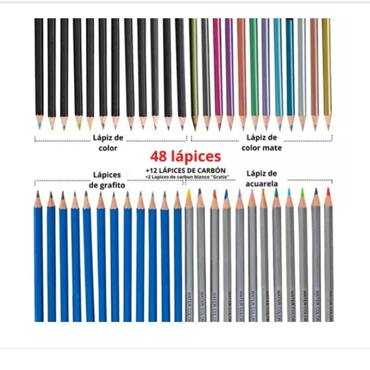 GENERICO - Kit Para Dibujo 73 Piezas Profesional