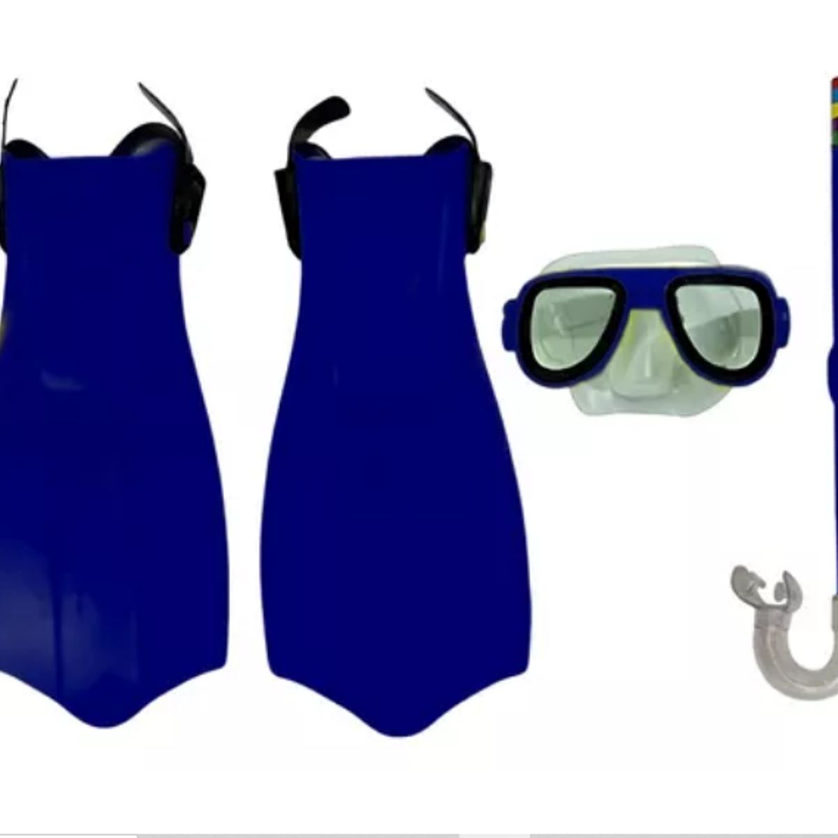 GENERICO - Set De Buceo Snorkel Aletas Mascara Piscina Playa Ajustable