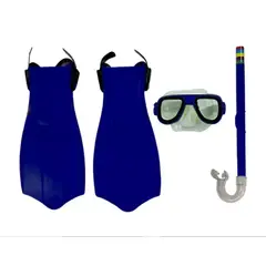 GENERICO - Set De Buceo Snorkel Aletas Mascara Piscina Playa Ajustable