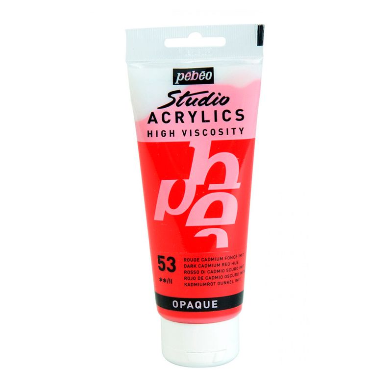 PEBEO - Acrilico Pebeo Studio 100 ml - 53 ROJO CADMIO OSCURO IMITACION
