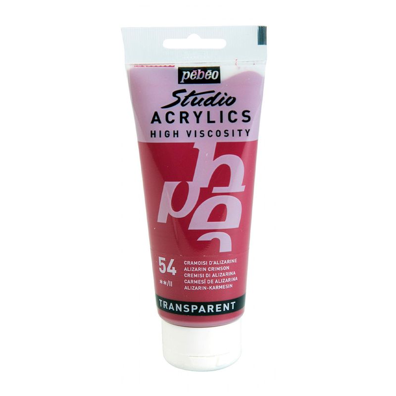 PEBEO - Acrilico Pebeo Studio 100 ml - 54 CARMESI DE ALIZARINA