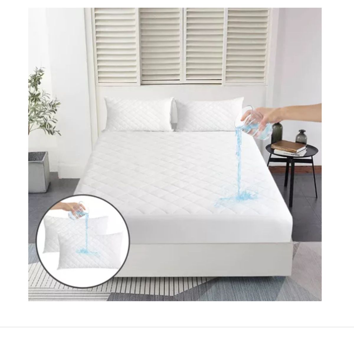 GENERICO - Cubre Colchón Protector Impermeable 15plazas+funda Almohada