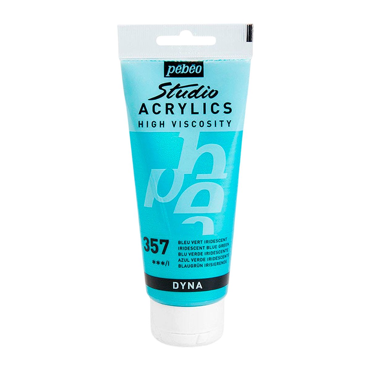 PEBEO - Acrilico Pebeo Studio 100 ml - 357 AZUL VERDE IRIDISCENTE