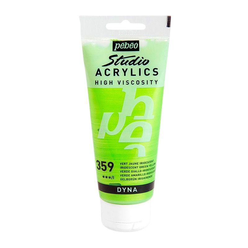 PEBEO - Acrilico Pebeo Studio 100 ml - 359 VERDE AMARILLO IRIDISCENTE
