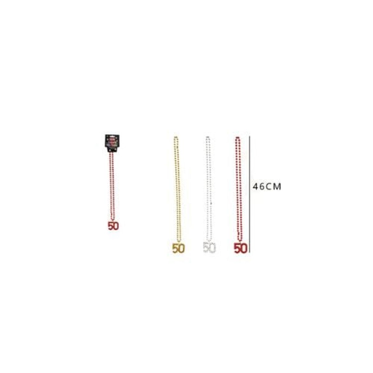 GENERICO - Collar Perla Con Detalle 50 De 46 Cm