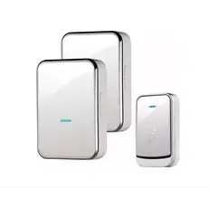 GENERICO - Timbre Inalámbrico Impermeables Exterior Con 2 Receptores