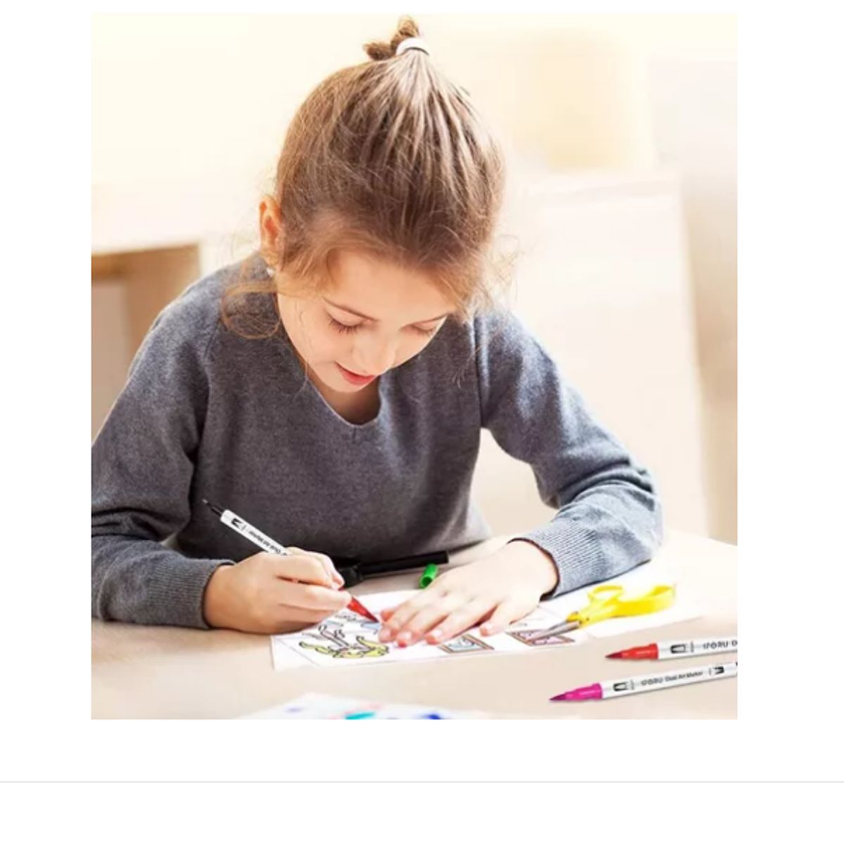 GENERICO - Plumones Pincel Brush 120 Colores Marcadores Doble Punta