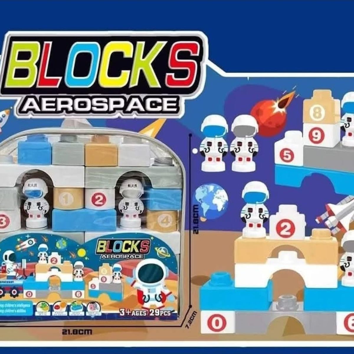 LOS CHINOS - lego bloques de construccion astronauta 29 pzs