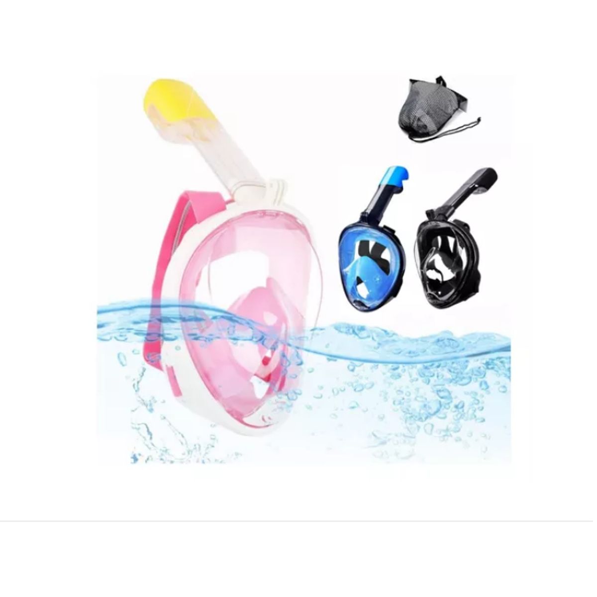 GENERICO - Máscara Snorkel Fullface Buceo Antiniebla Con Soporte Gopro