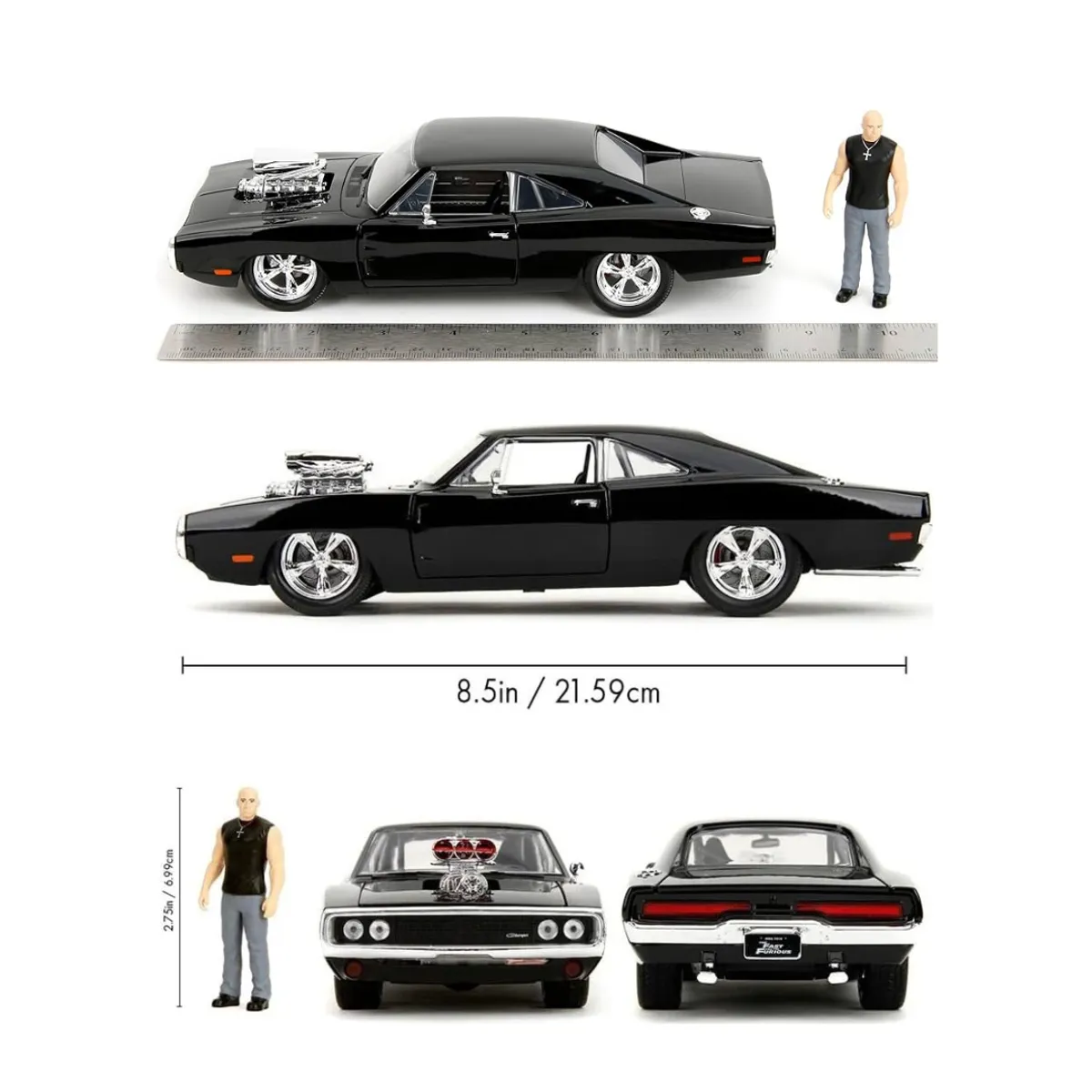 JADA TOYS - Dodge Charger con Figura Rapido y Furioso 1 Jada Toys 1:24