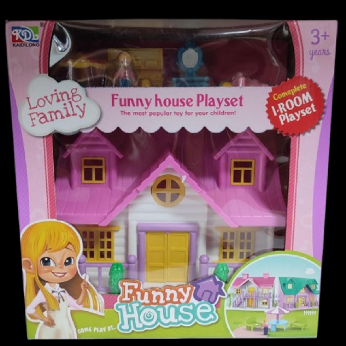 GENERICO - Casa De Juguete Niña Con Accesorios Varios Funny House