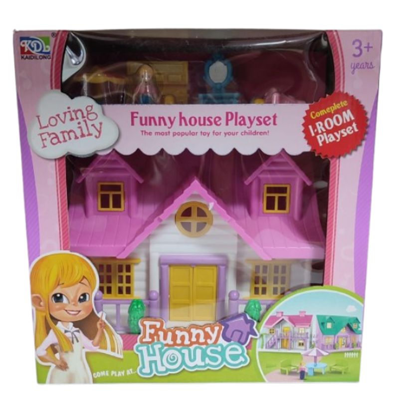 GENERICO - Casa De Juguete Niña Con Accesorios Varios Funny House