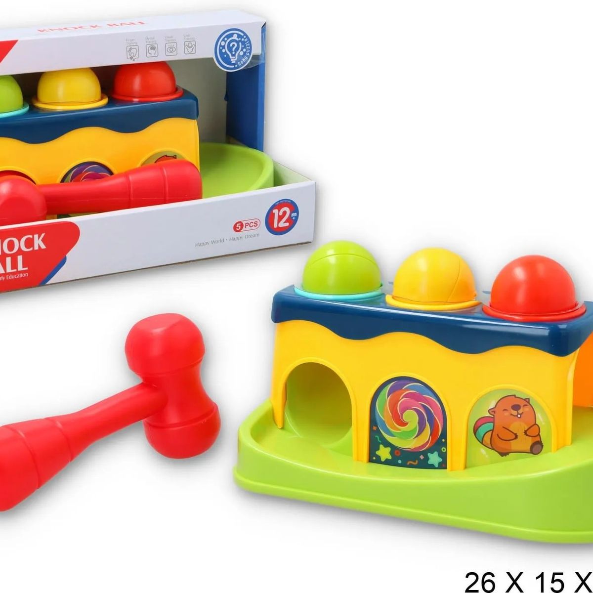 HUANGER - Tobogán De Motricidad Bebes Martillo Golpeador Pelotas