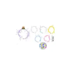GENERICO - Corona De Plumas Con Luces 19 Cm