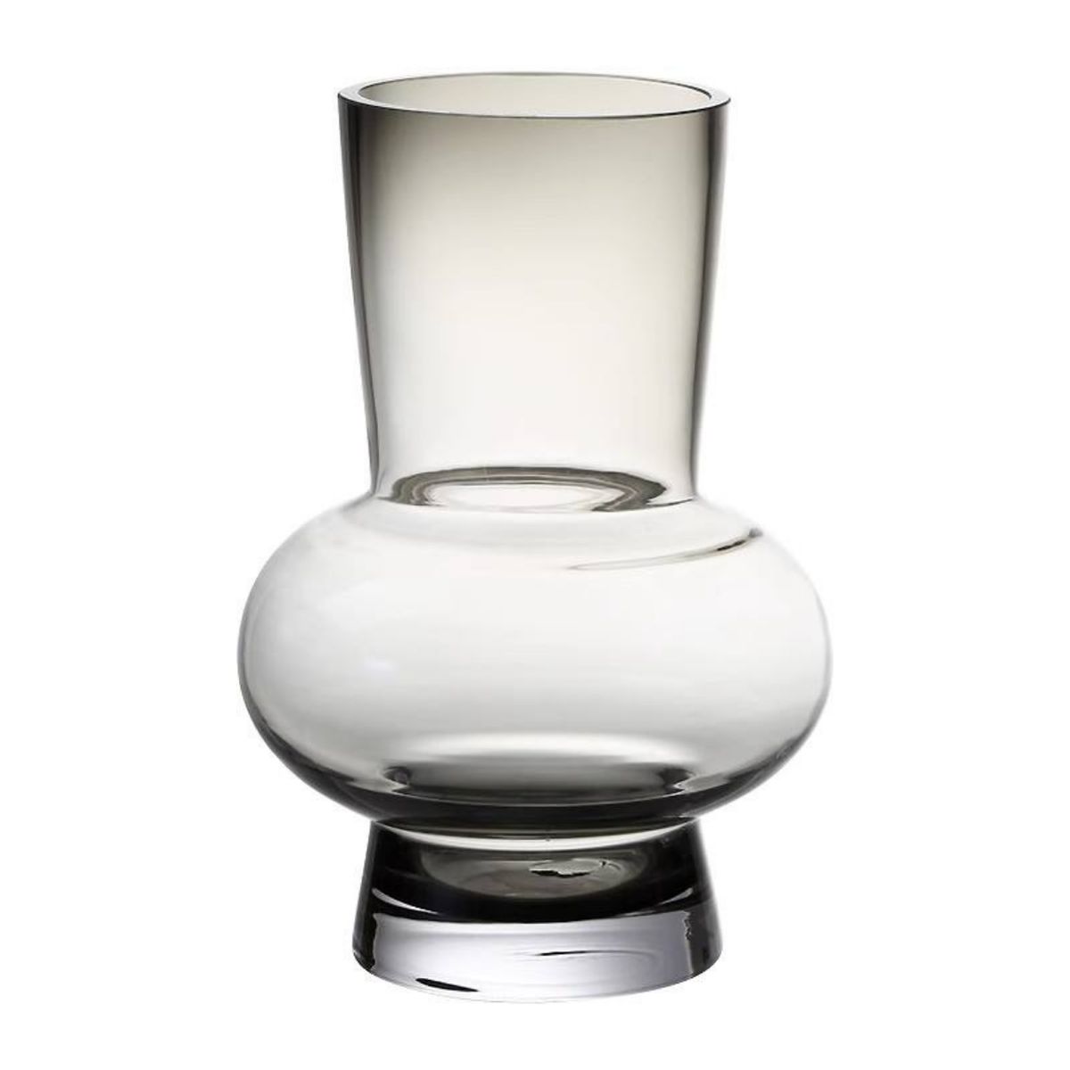 GENERICO - Florero Elegante De Vidrio Cristal Premium Tono Oscuro