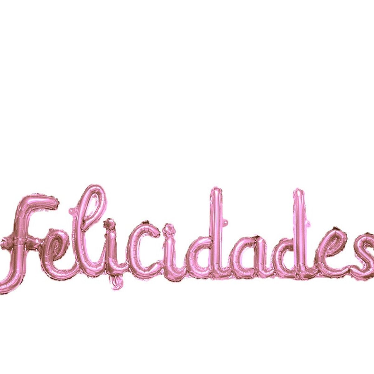 GENERICO - GLOBO METALICO FELICIDADES CURSIVO ROSE GOLD X1 UNI
