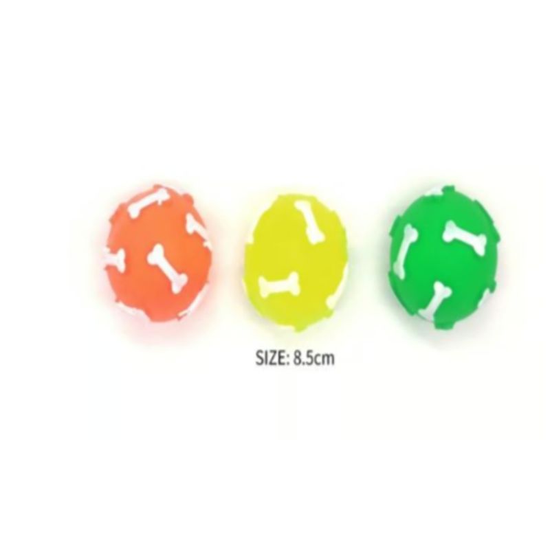 GENERICO - Pelota Juguete Para Perros Colores Surtidos Diseño huesito