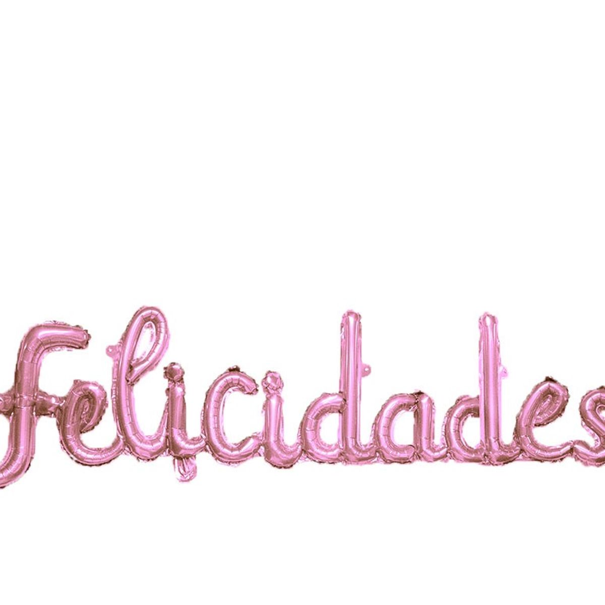 GENERICO - GLOBO METALICO FELICIDADES CURSIVO ROSE GOLD X1 UNI