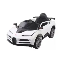 JUGUETON - Auto Batería Tipo Bugatti Cinquecento Eléctrico Blanco