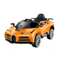 JUGUETON - Auto Batería Tipo Bugatti Cinquecento Eléctrico Naranjo