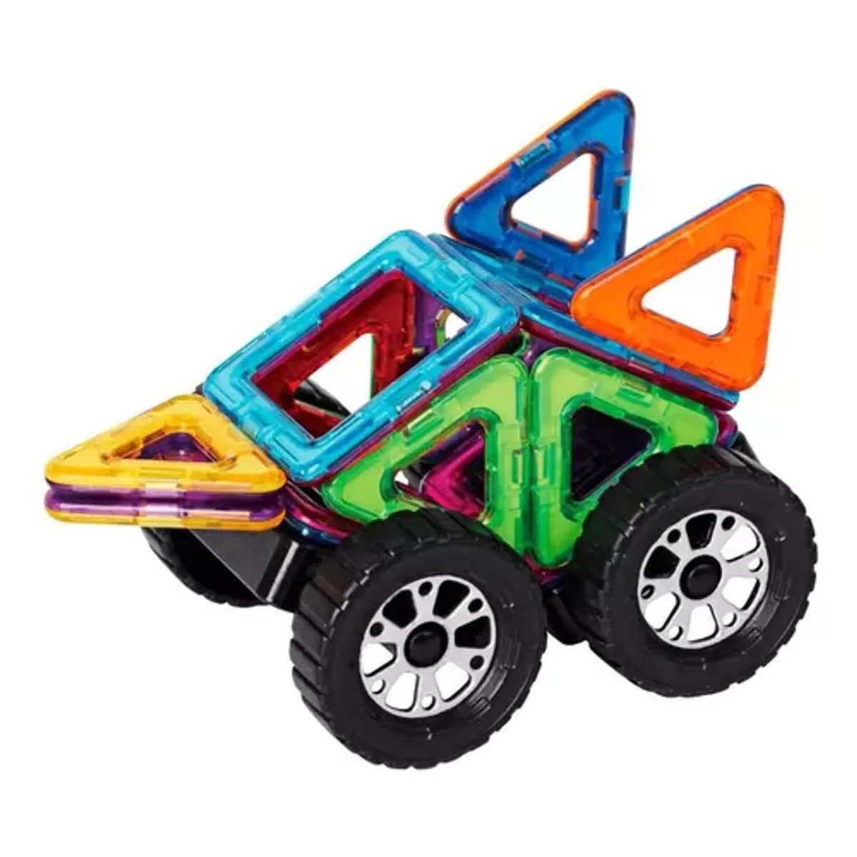 GENERICO - Bloques Magnéticos 18 Piezas, Auto. Carro