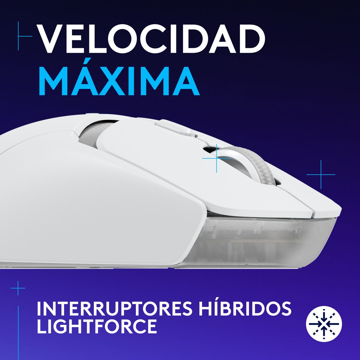 LOGITECH - Mouse Gamer Inalambrico Logitech lightspeed G309 Blanco