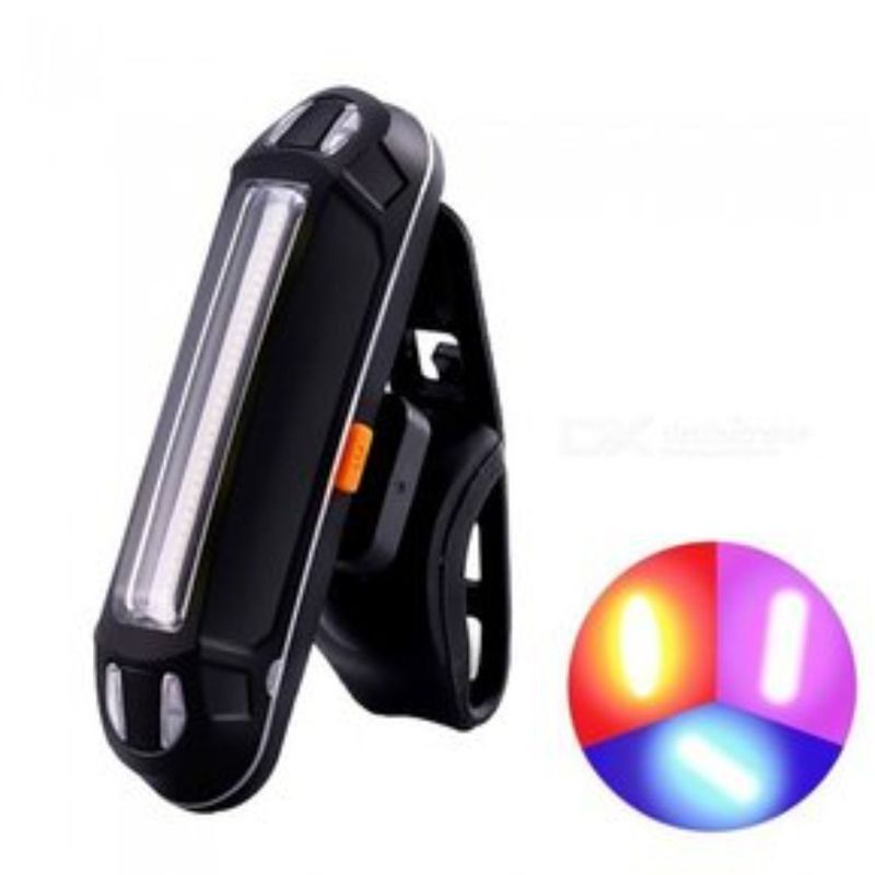 GENERICO - Luz Trasera Para Picicleta Led Recargable