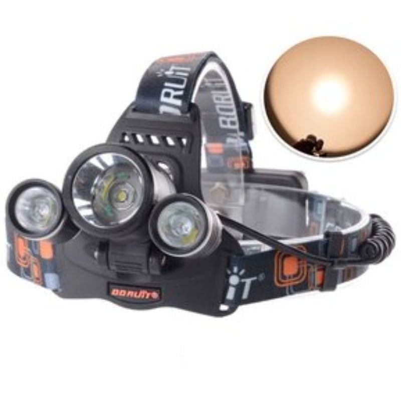 BORUIT - Linterna led minero cabeza cintillo boruit-negro