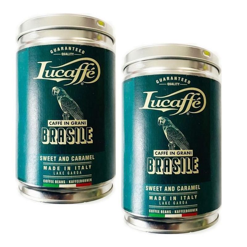 LUCAFFE - Café Italiano Lucaffe Grano Brasile 2 X 250 Gr (500 Gr)