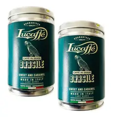 LUCAFFE - Café Italiano Grano Brasile 2 X 250 Gr (500 Gr)