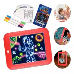 GENERICO - Magic Pad Rojo - Tableta De Dibujo