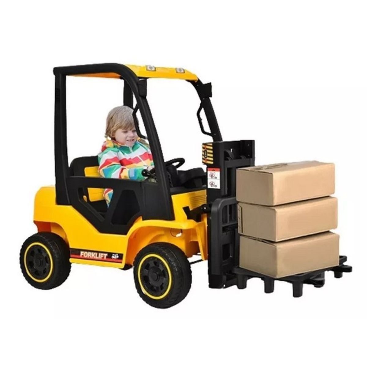 JUGUETON - Auto Batería Construcción Grúa Horquilla Montacarga Apilador