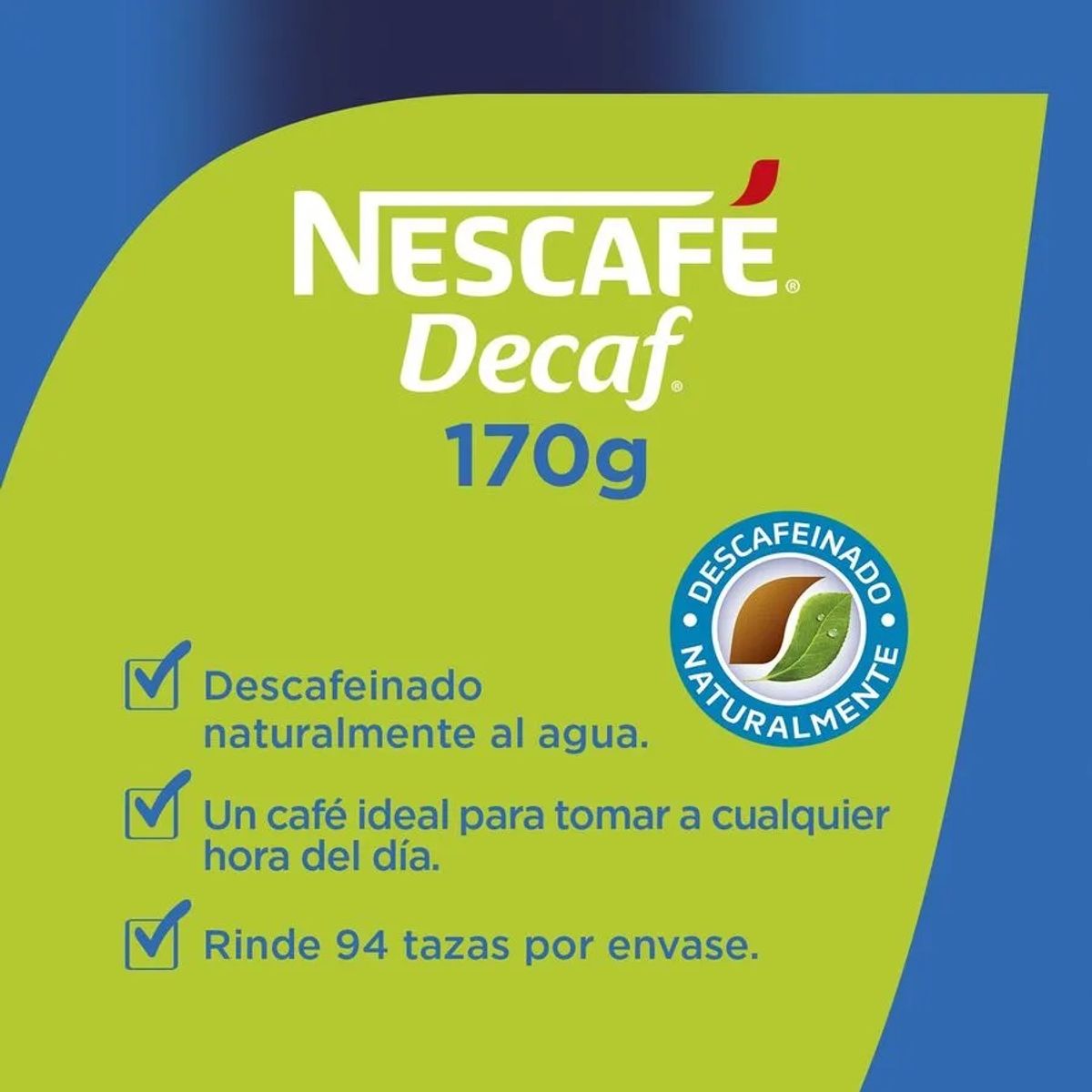 NESTLE - Café Nescafé Decaf Tarro 170 Gr