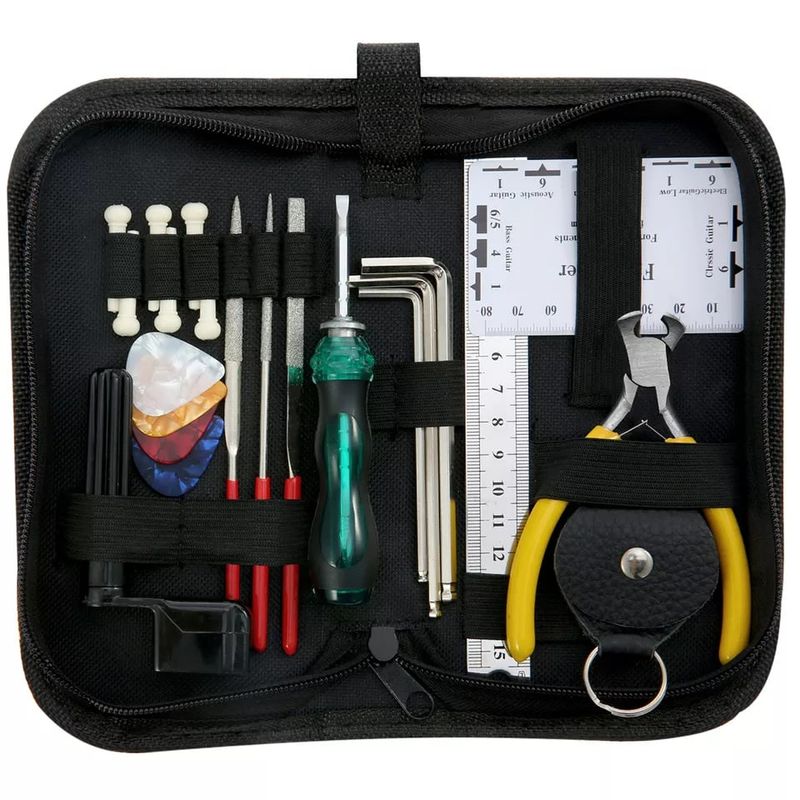 KUANGYE - Kit Herramientas De Reparación De Guitarras, 23 Piezas