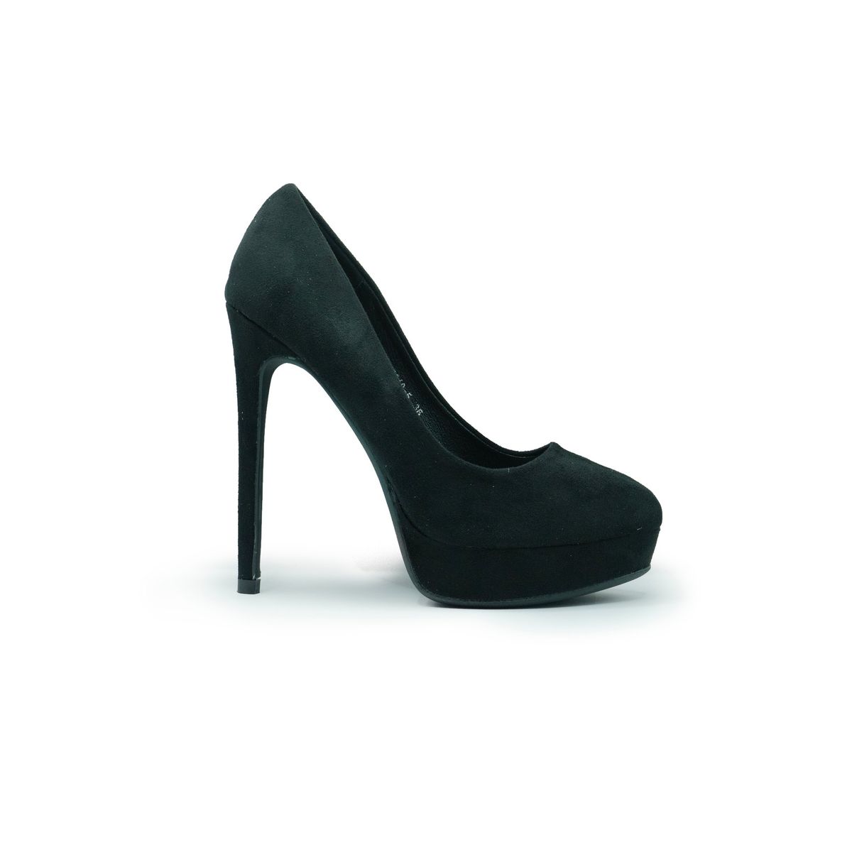 APOSTOL - Tacón alto aguja negro gamuzado calzado mujer