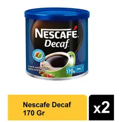 NESTLE - Café Nescafé Decaf Tarro 170 Gr Pack X2