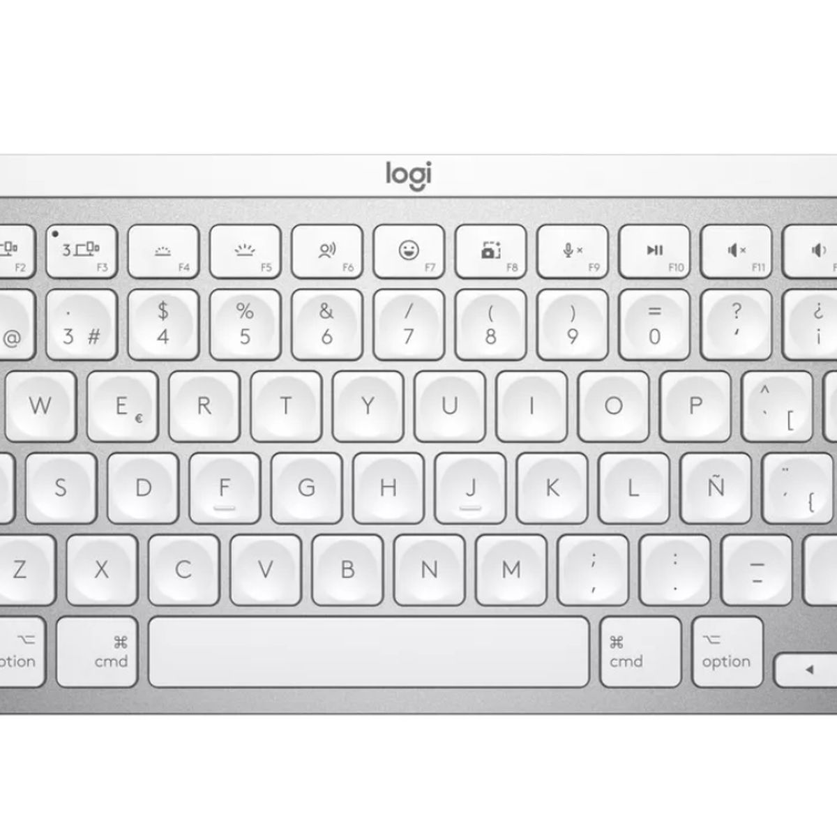 LOGITECH - Teclado Bluetooth Logitech Master Series Mx Keys Mini Qwerty Blanco