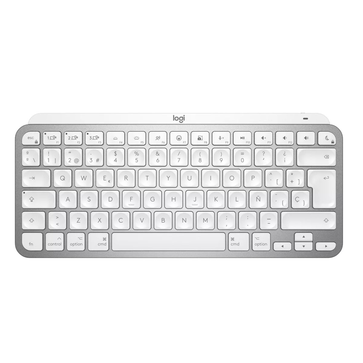 LOGITECH - Teclado Bluetooth Logitech Master Series Mx Keys Mini Qwerty Blanco