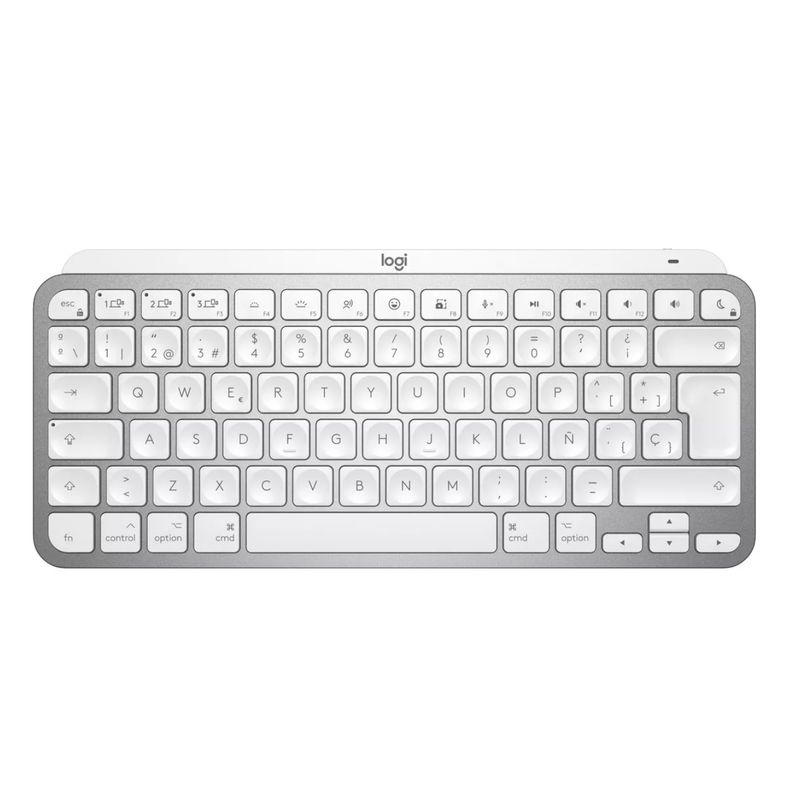 LOGITECH - Teclado Bluetooth Logitech Master Series Mx Keys Mini Qwerty Blanco