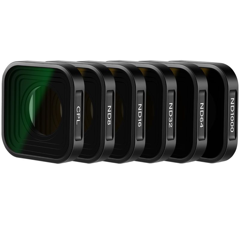 NEEWER - Juego de Filtro CPL ND 8 16 32 64 ND1000 Para GoPro Hero 13 12 11 10 9