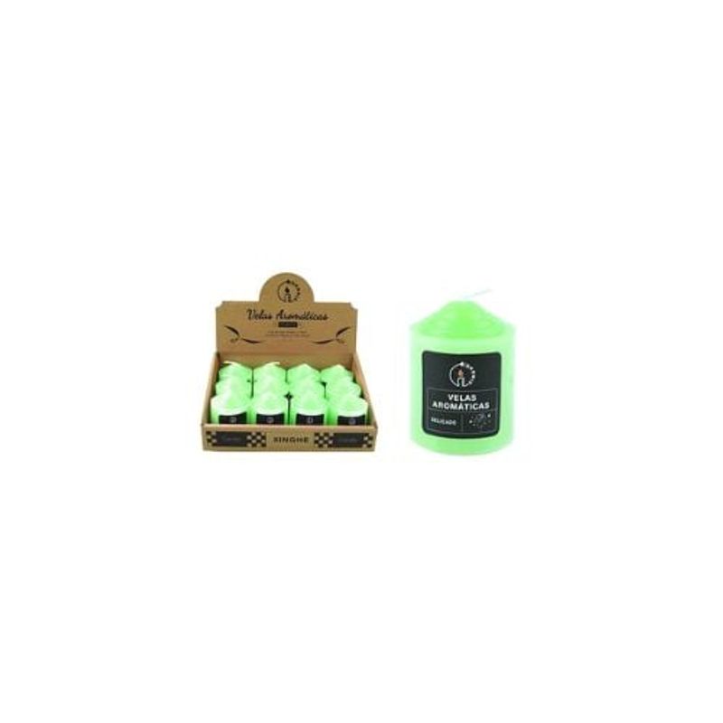GENERICO - Vela Aromática Pilar Verde 4x6cm 85g