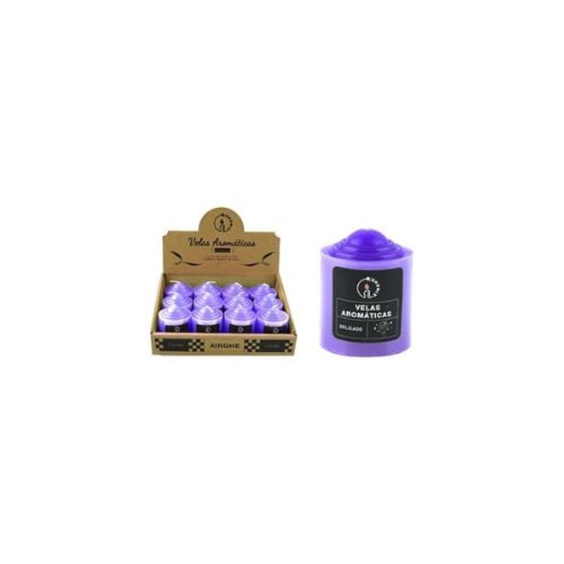 GENERICO - Vela Aromática Pilar Morado 4x6cm 85g