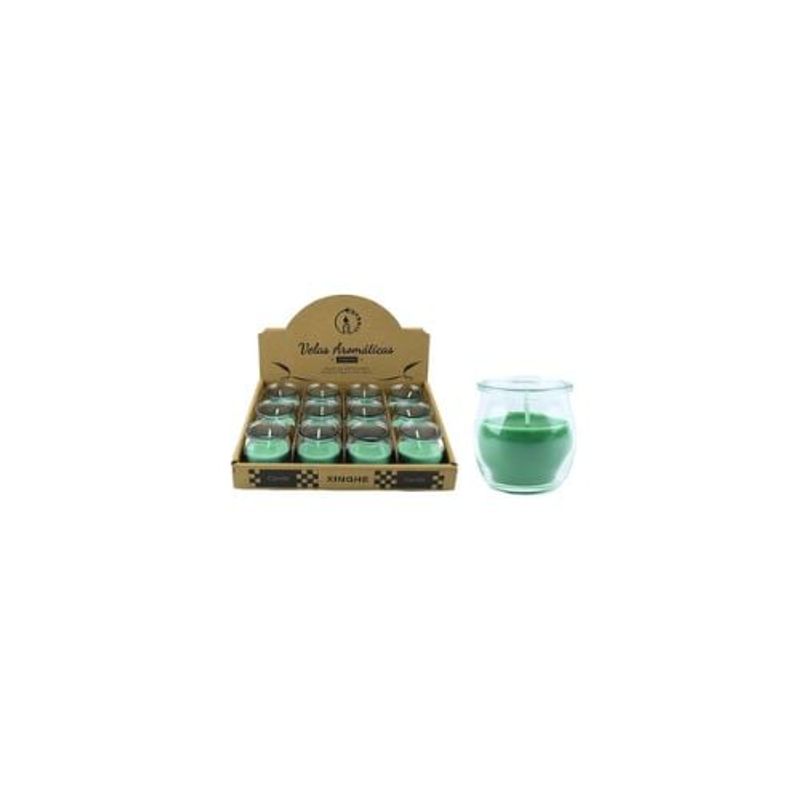 GENERICO - Vela Aromática Verde En Vaso 5x5cm