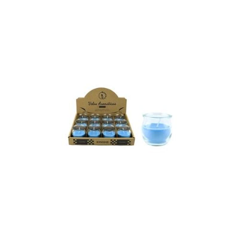 GENERICO - Vela Aromática Azul En Vaso 5x5cm